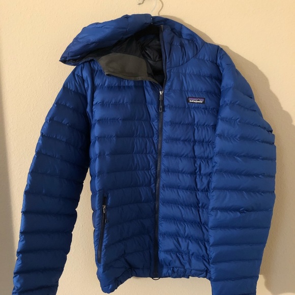 Patagonia men’s down sweater jacket hoody large - Picture 3 of 8